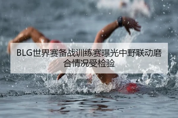 BLG世界赛备战训练赛曝光中野联动磨合情况受检验（LiYing）